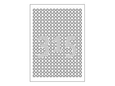 AVERY ZWECKFORM - Avery L6019REV - Entfernbarer Klebstoff - weiß - 10 mm rund 7875 Stck. (25 Bogen x 315)-1