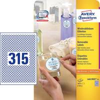 AVERY ZWECKFORM - Avery L6019REV - Entfernbarer Klebstoff - weiß - 10 mm rund 7875 Stck. (25 Bogen x 315)-2