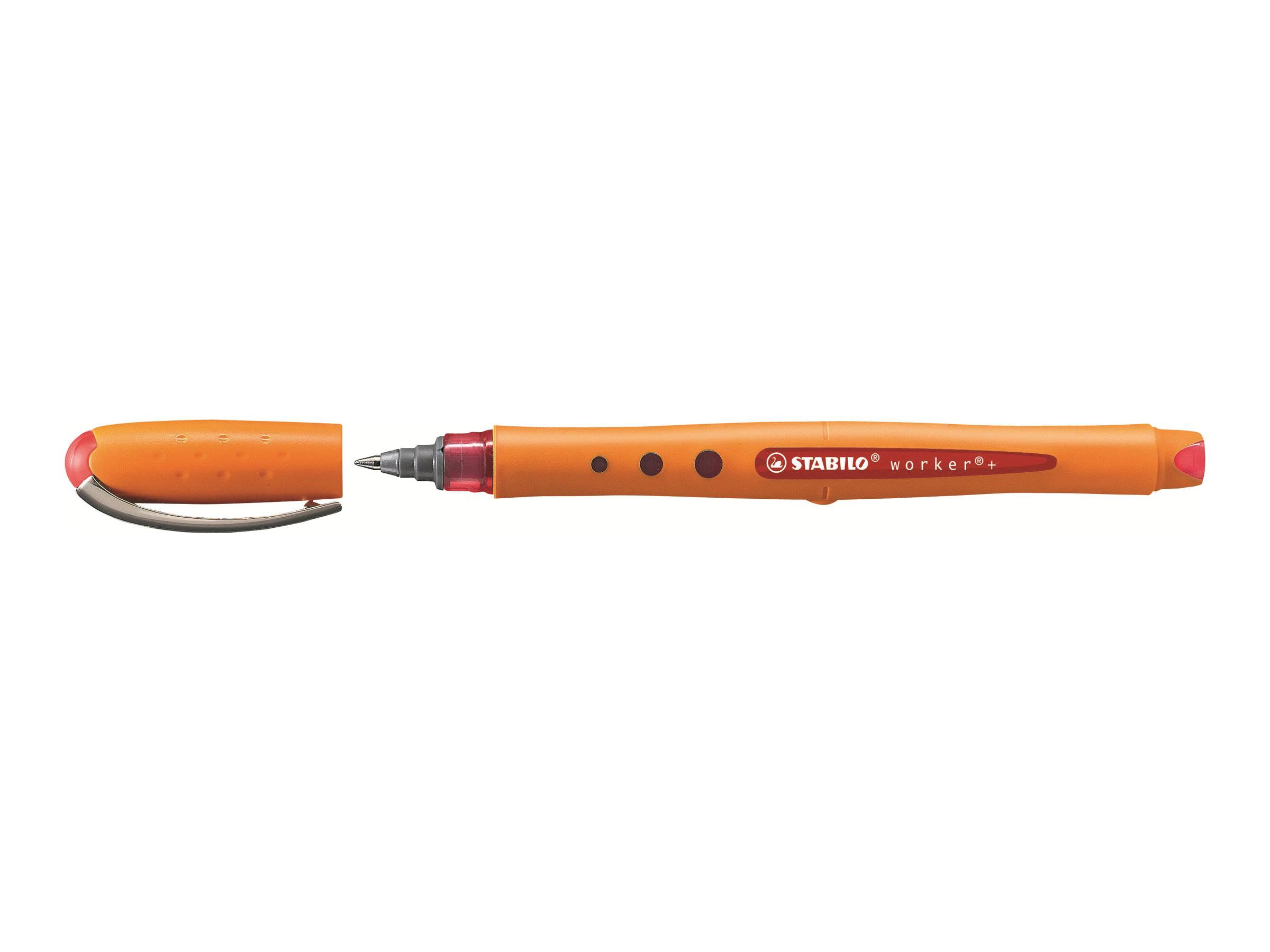 STABILO worker - Tintenroller - Rot - wasserbasierte Tinte-0