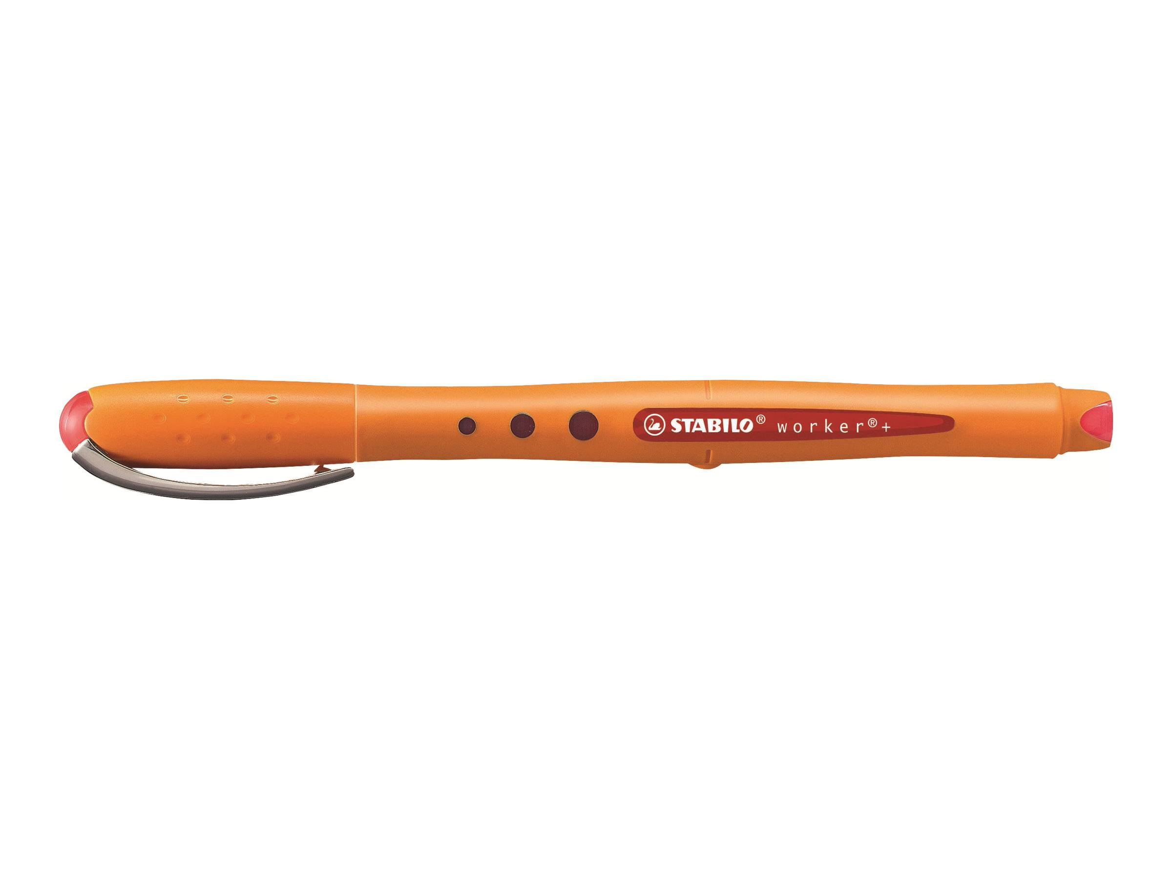 STABILO worker - Tintenroller - Rot - wasserbasierte Tinte-1