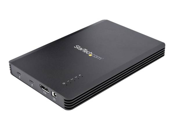 StarTech.com 4 Bay Thunderbolt 3 NVMe Enclosure, For M.2 NVMe Solid State Drives, 1x DisplayPort Video & 2x TB3 Downstre