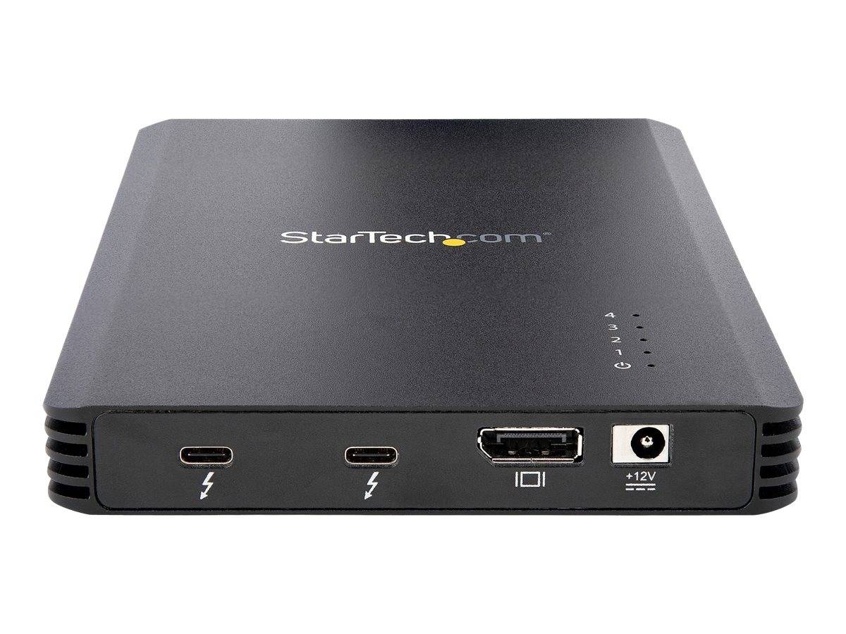 StarTech.com 4 Bay Thunderbolt 3 NVMe Enclosure, For M.2 NVMe Solid State Drives, 1x DisplayPort Video & 2x TB3 Downstre-3