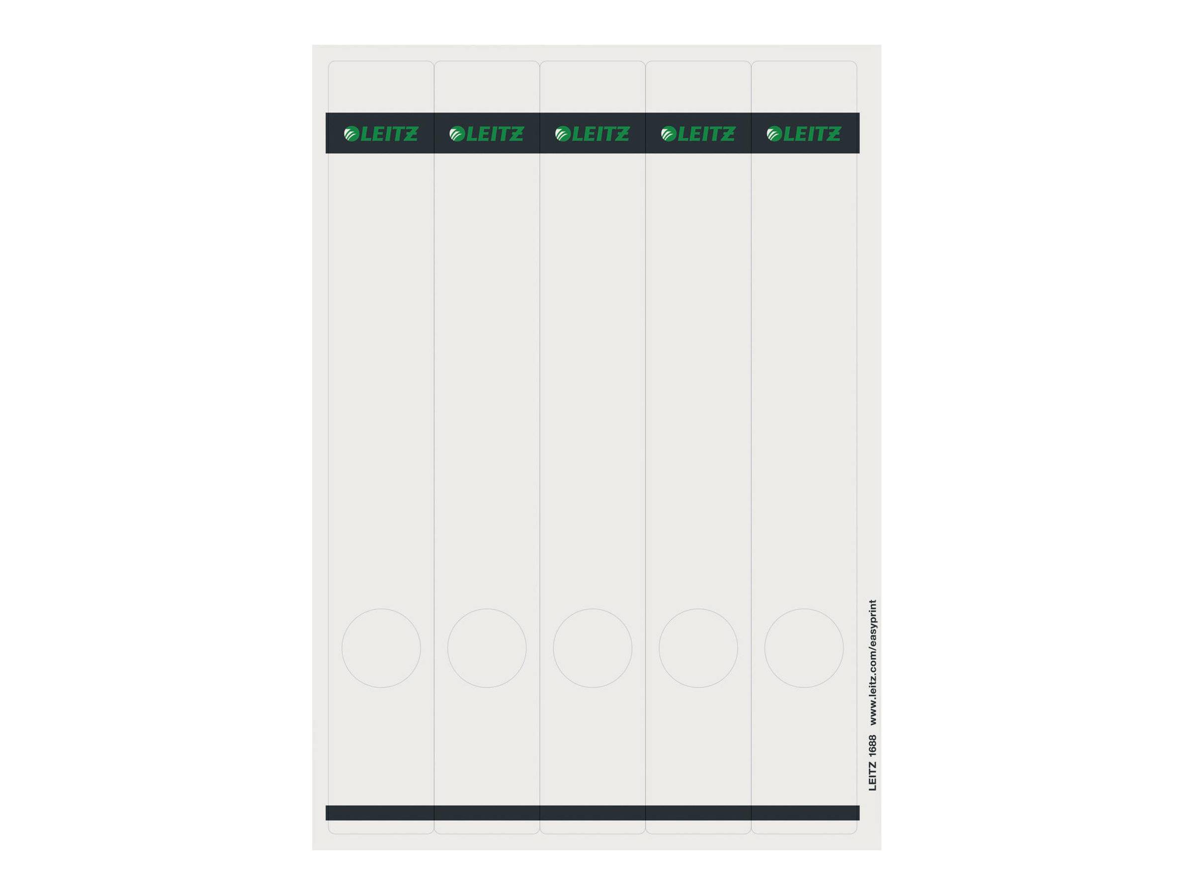 ESSELTE LEITZ - Leitz - Ordneretiketten - Grau (Packung mit 125)-0