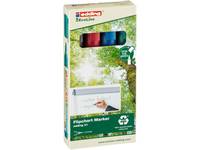 edding EcoLine 31 - Marker - für Flipchart - Schwarz, Rot, Blau, Grün - wasserbasierte Tinte - 1.5-3 mm (Packung mit 4)-4