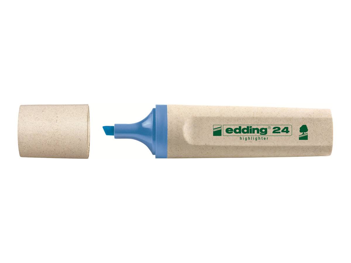 edding EcoLine 24 - Textmarker - Hellblau - wasserbasierte Tinte