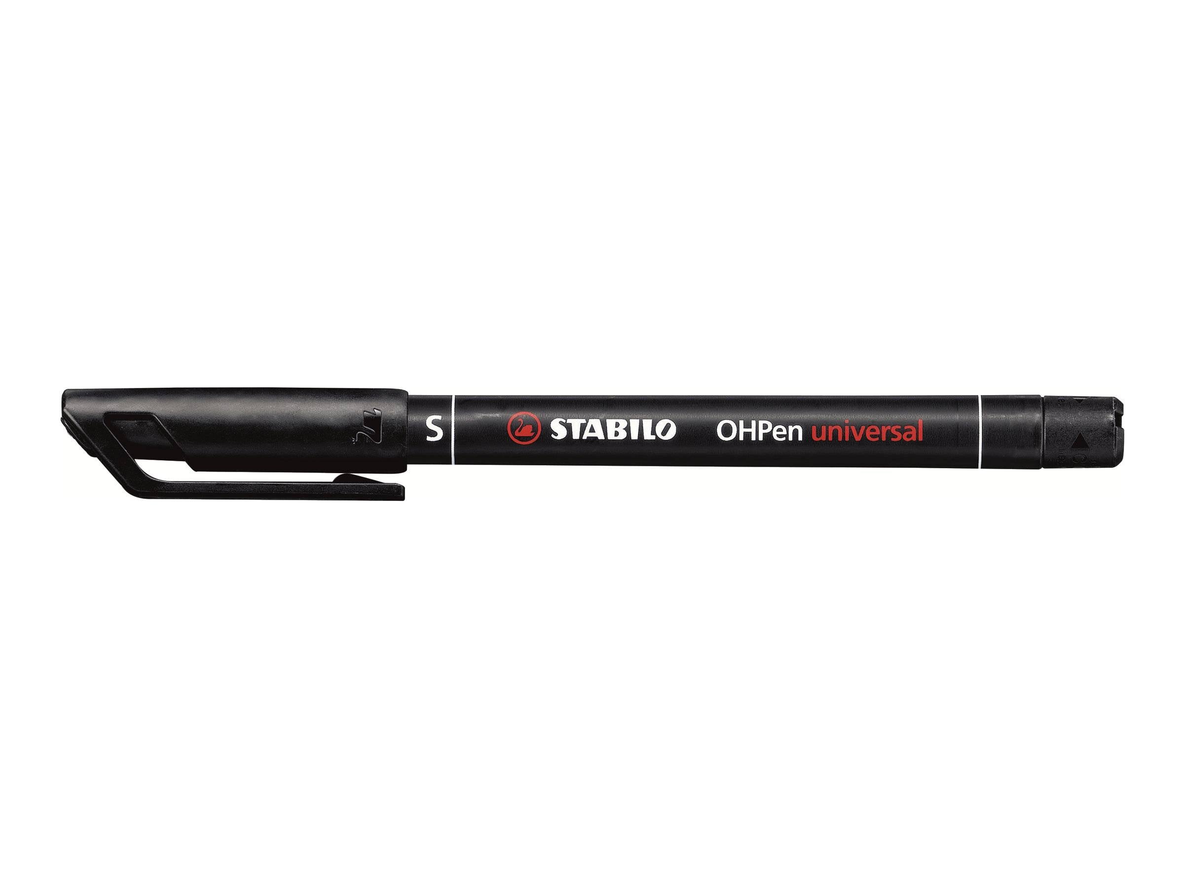 STABILO OHPen universal - Fineliner - permanent - für Overhead-Projektor-Folien - Schwarz, Rot, Blau, Grün - 0.4 mm - ex-0