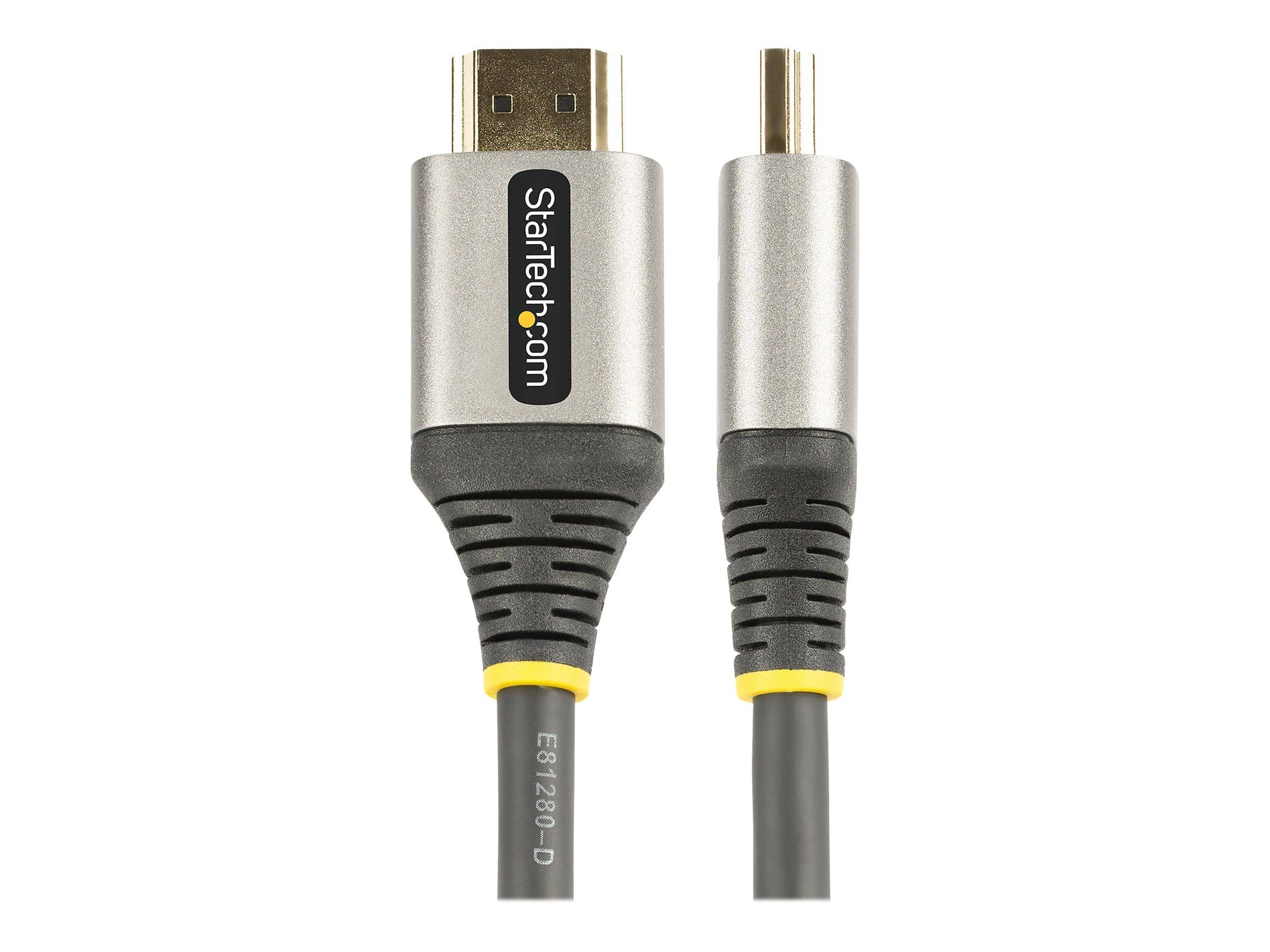 StarTech.com 16ft (5m) Premium Certified HDMI 2.0 Cable - High-Speed Ultra HD 4K 60Hz HDMI Cable with Ethernet - HDR10,-4