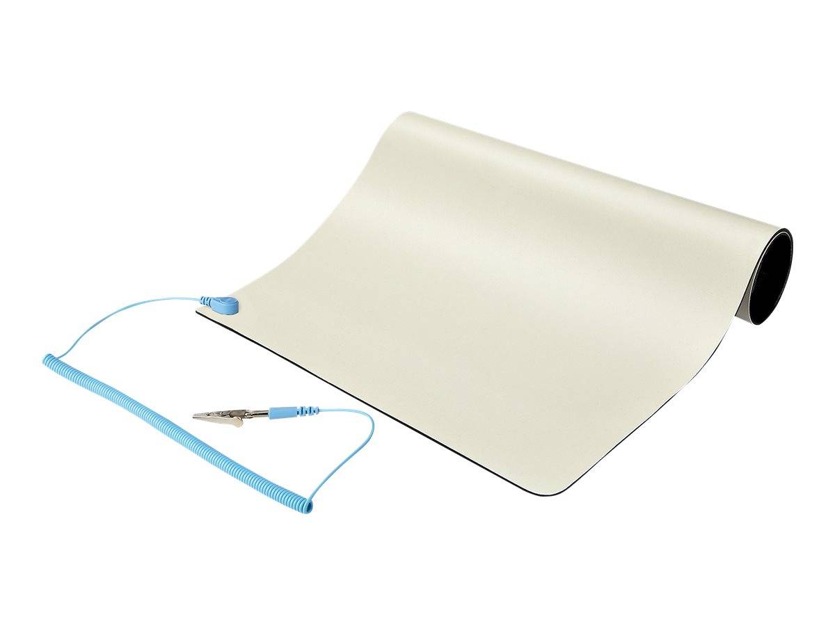 StarTech.com 11x18in Anti Static Mat, ESD Mat for Electronics Repair, Anti Static Desk Mat w/Detachable Grounding Wire,-2