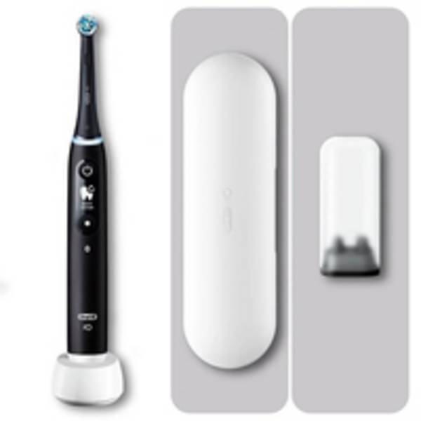 Oral-B iO Series 6, Erwachsener, Rotierende Zahnbürste, Tägliche Pflege, Zahnfleischpflege, Intensiv, Sensibel, Schwarz,