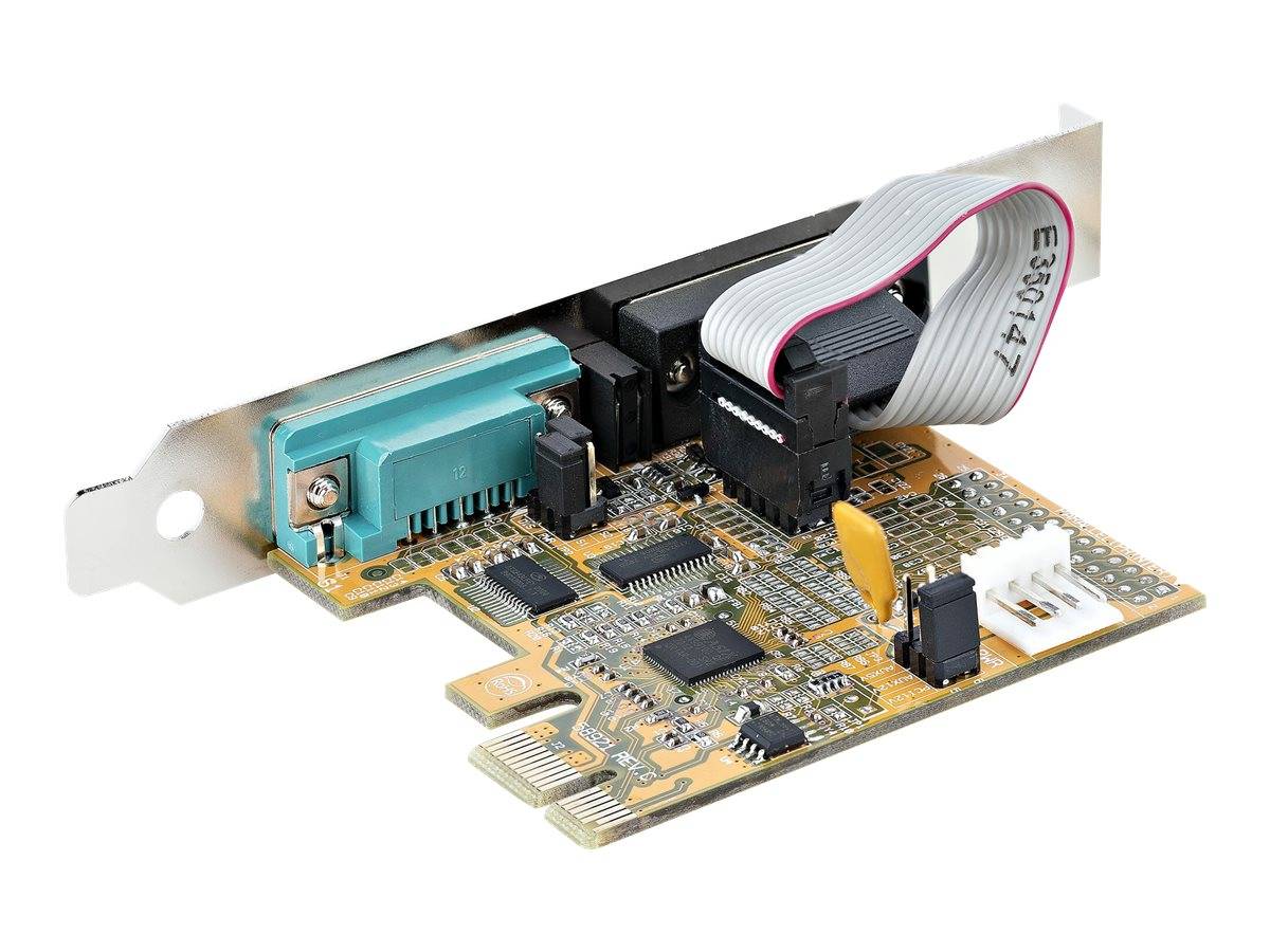 StarTech.com 2-Port PCI Express Serial Card, Dual Port PCIe to RS232 (DB9)-1