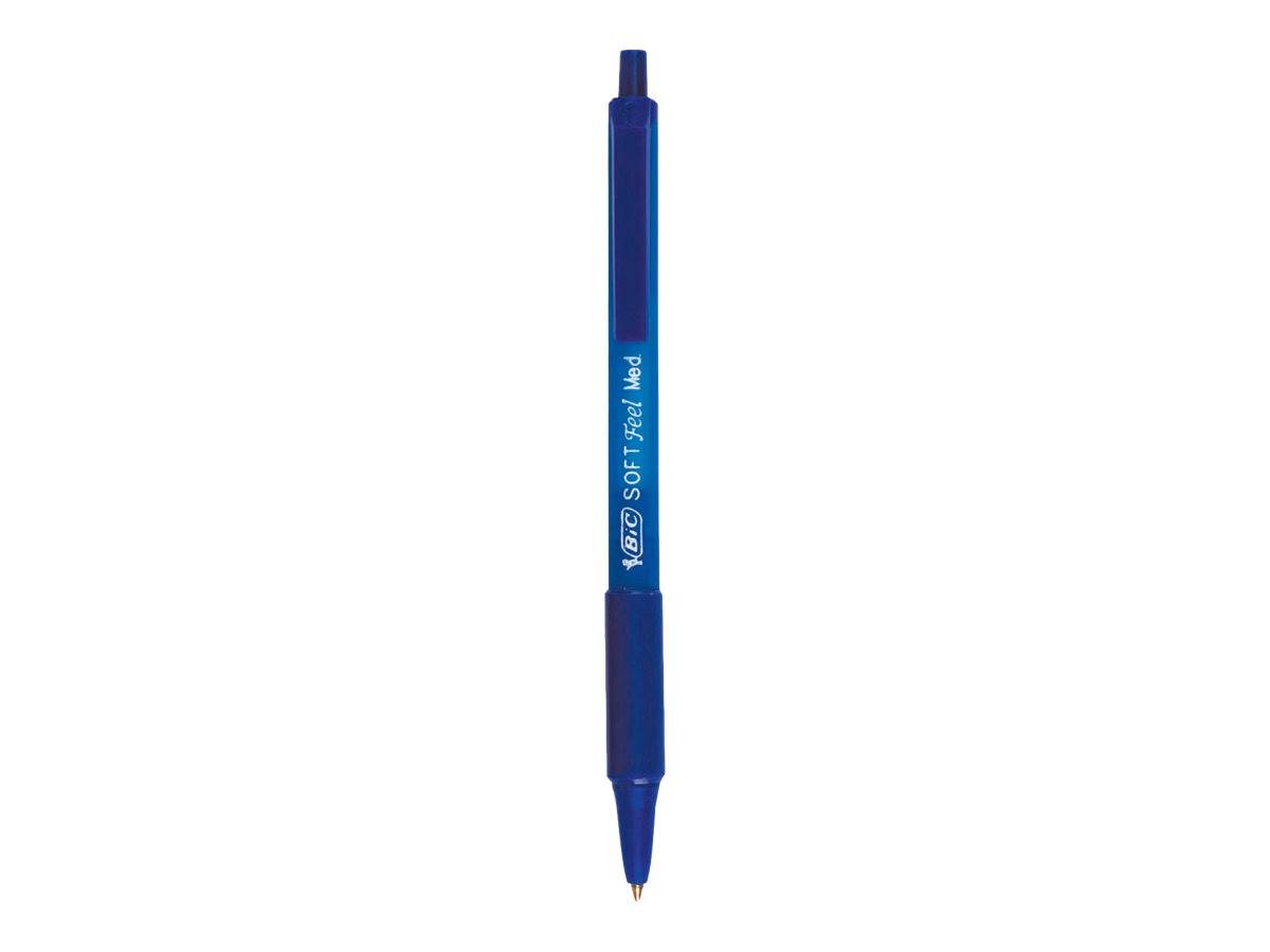 BIC Soft Feel clic Grip - Kugelschreiber - Blau - 1 mm - Mittel - verstellbar (Packung mit 12)-0