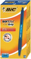 BIC Soft Feel clic Grip - Kugelschreiber - Blau - 1 mm - Mittel - verstellbar (Packung mit 12)-1