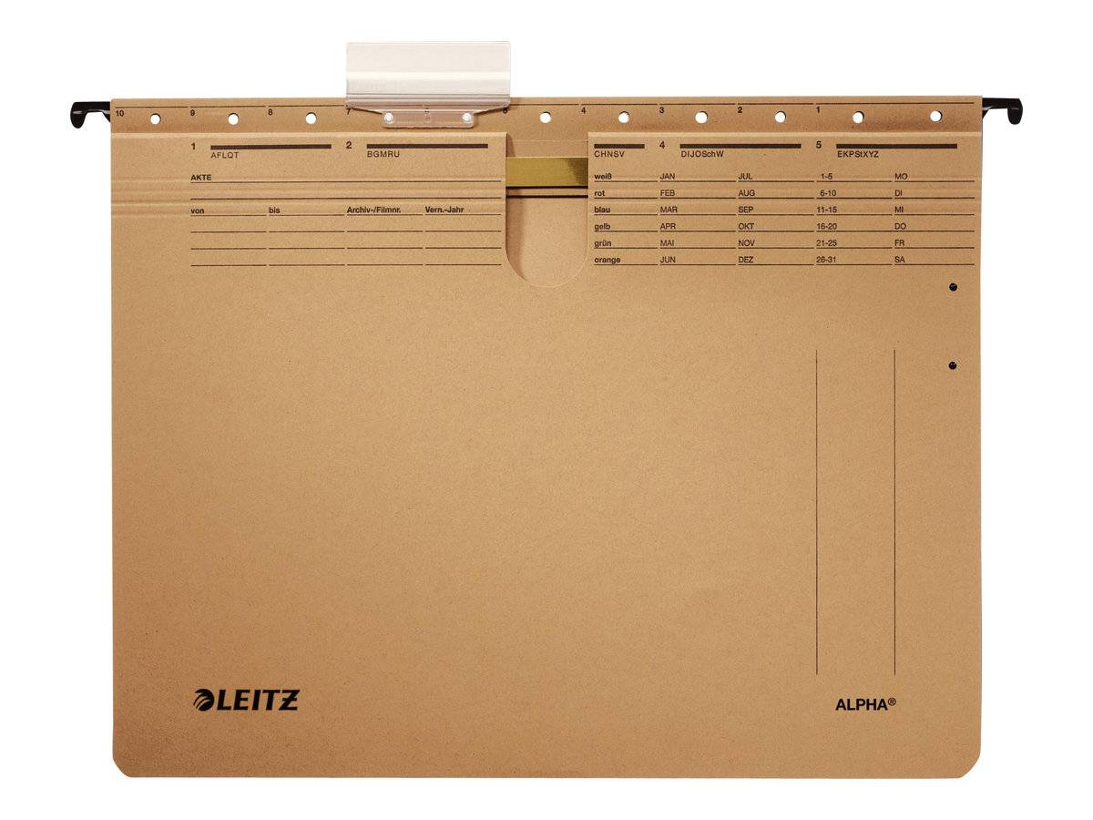 ESSELTE LEITZ - Leitz ALPHA - Hängehefter - für A4 - Naturbraun-0
