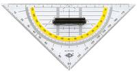 WEDO - Geodreieck - 16 cm - 45°, 45° - durchsichtig-1