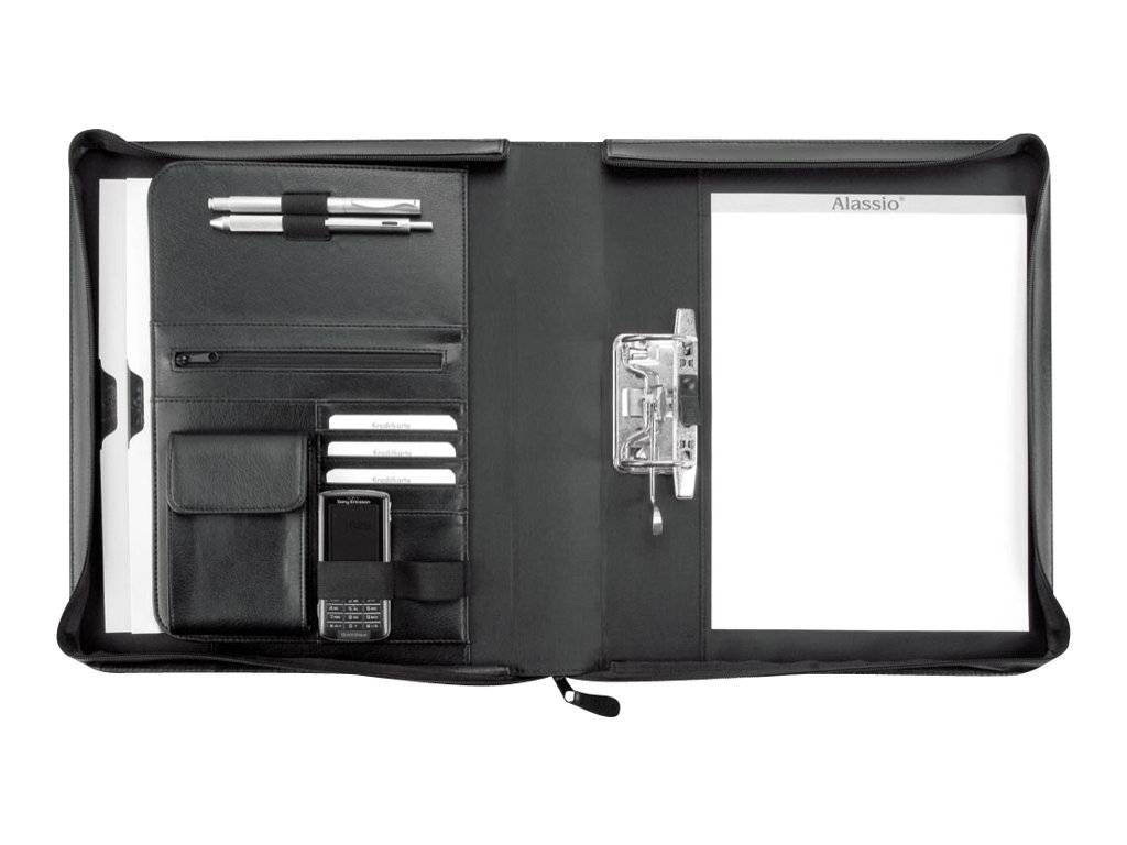 Schreibmappe BERGAMO 37x31x6,5cm sw-1
