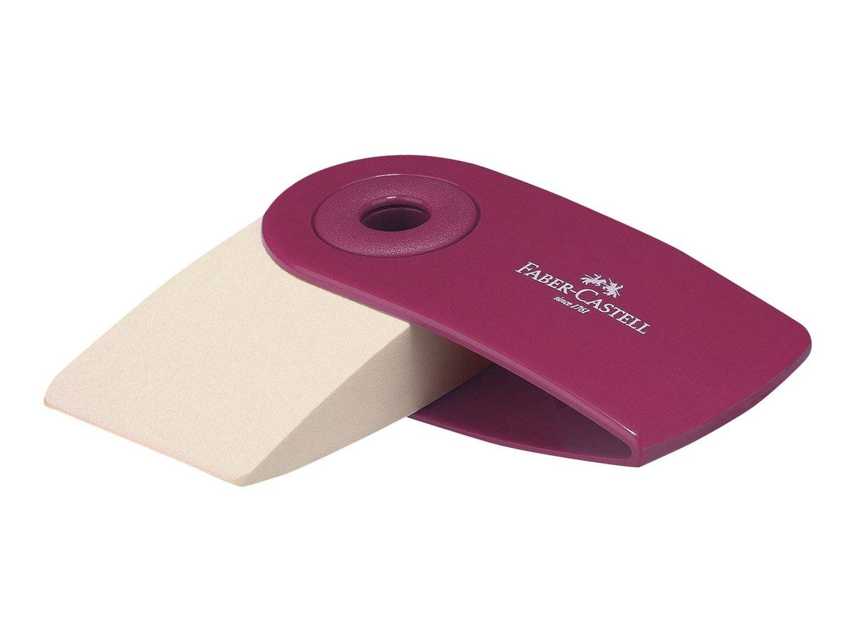 Faber-Castell SLEEVE Mini - Radierer - Blau, Blackberry - Kunststoff (Packung mit 24)-2