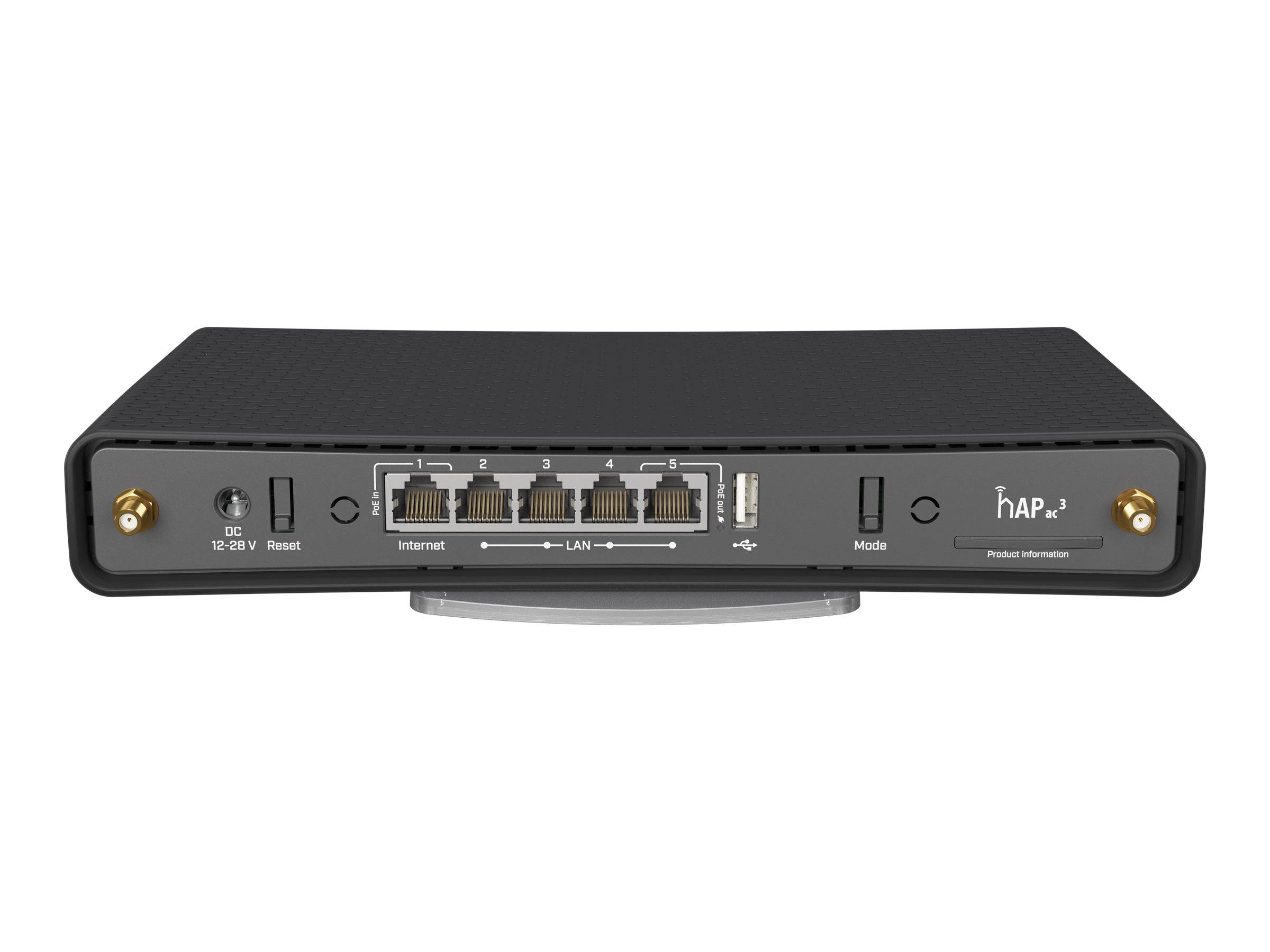 MikroTik hAP ac³ - Wireless Router - 5-Port-Switch - GigE - Wi-Fi 5 - Dual-Band-1