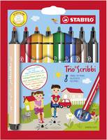 STABILO Trio Scribbi - Filzstift - gemischte Farben - 1.5-2 mm - groß (Packung mit 8)-3