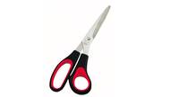 Schere 21,0cm Edelstahl Softgriff schwarz/rot-1