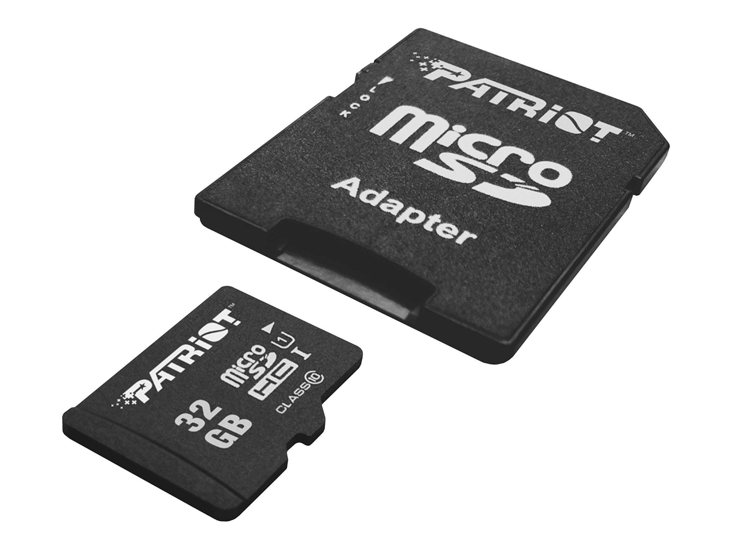 PATRIOT LX Series - Flash-Speicherkarte - 32 GB - UHS-I U1 / Class10 - microSDHC-2