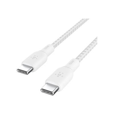 BELKIN geflochtenes USB-C/USB-C Kabel 100W 2m weiß  CAB014bt2MWH, CAB014BT2MWH
