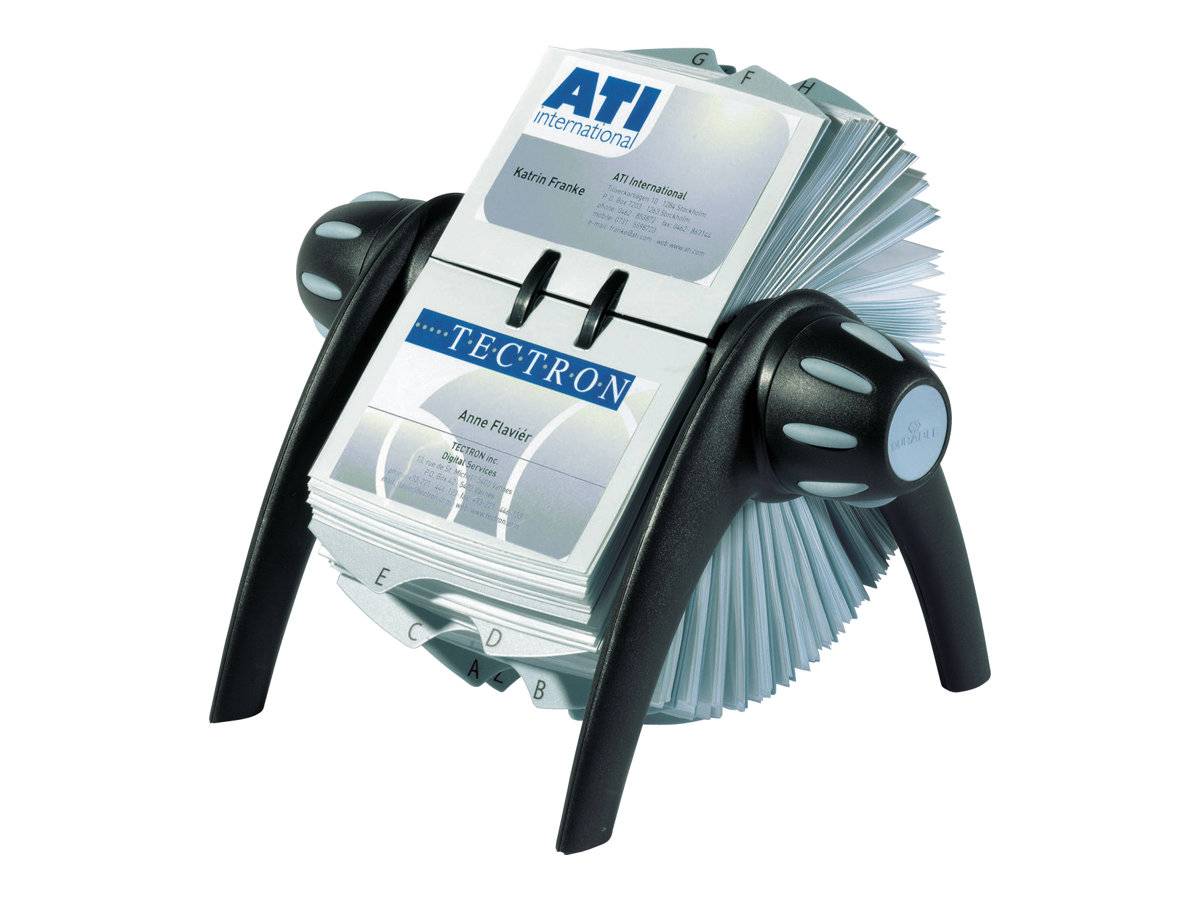 DURABLE - Hüllen für Rollkartei - für 102 x 55 mm - Kapazität: 80 Karten - durchsichtig (Packung mit 40)-0