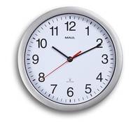 JAKOB MAUL - MAUL Wanduhr MAULrun, Wand, Kreis, Weiß, Kunststoff, AA, 1,5 V-0