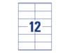 AVERY ZWECKFORM - Avery - Papier - permanenter Klebstoff - weiß - 105 x 48 mm 240 Etikett(en) (20 Bogen x 12)