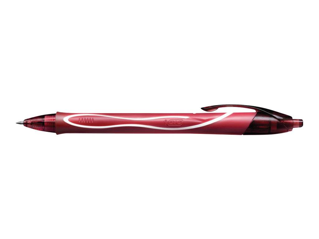 BIC Gel-ocity QuickDry - Tintenroller - Rot - Geltinte - 0.7 mm - Mittel - verstellbar (Packung mit 12)-0