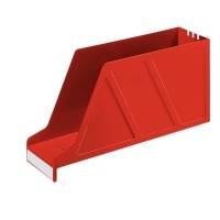 Stehsammler DIN A4 97mm quer Polystyrol rot-1