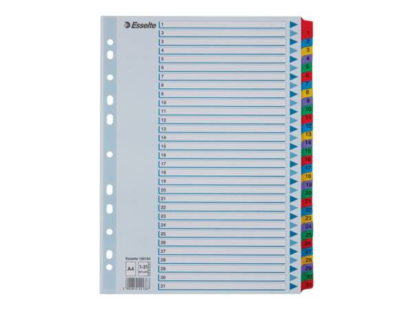 Kartonregister Zahlen
