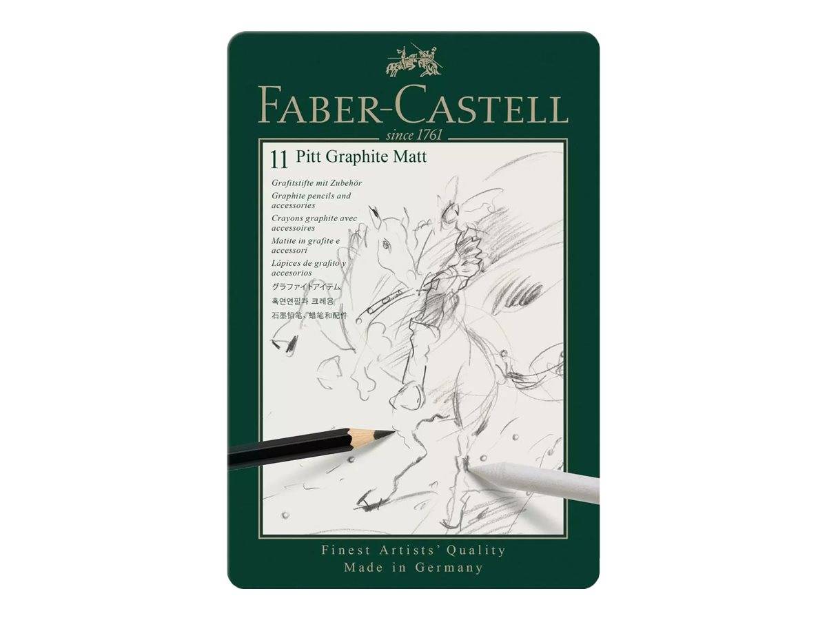 Faber-Castell Pitt Graphite Matt - Bleistift - Grafit - gemischt (Packung mit 8)-0