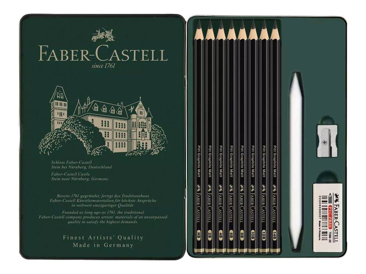 Faber-Castell Pitt Graphite Matt - Bleistift - Grafit - gemischt (Packung mit 8)-1