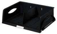 Briefablage Sorty DIN A4/C4 quer PS schwarz-1