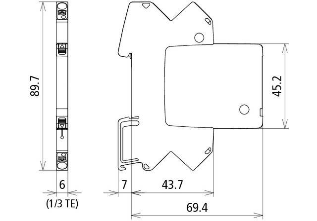 DEHN Modularer Kombi-Ableiter für 1 Doppelader BLI BCO ML2 BD HF 24-1