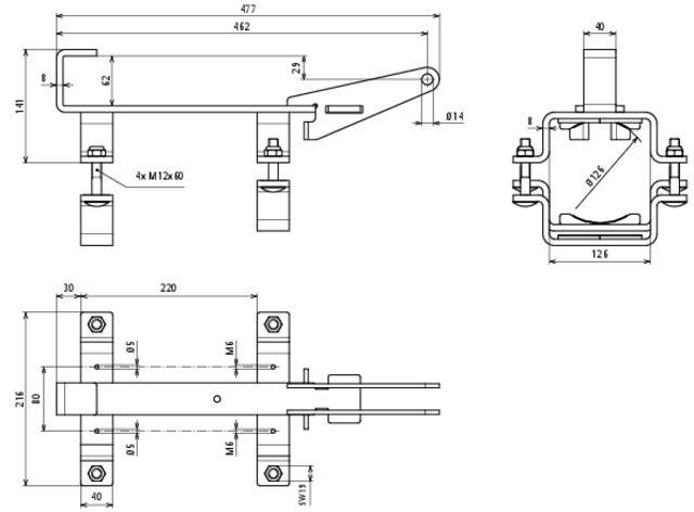 DEHN Hammeraufnahme St/tZn für Bosch GSH 27 VC HA VH BO-2