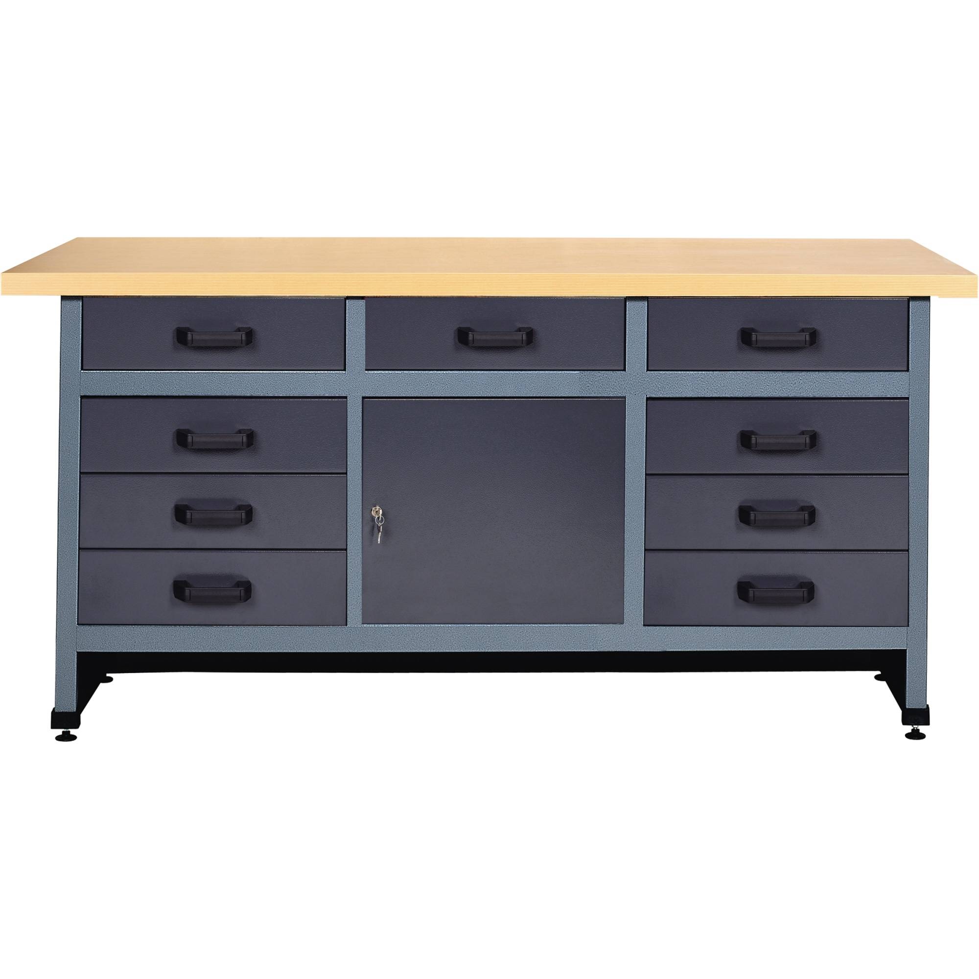 Werkbank 1700x600x840mm 9Schübe-0