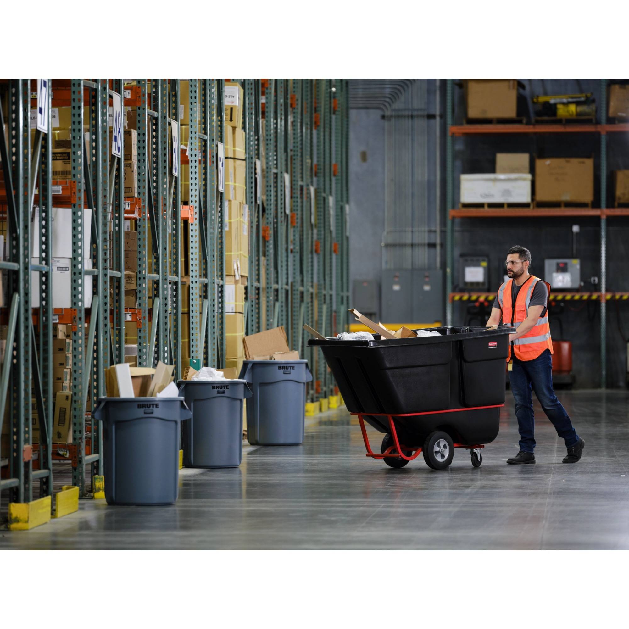 Abfallbehälter BRUTE 121l PP grau-3