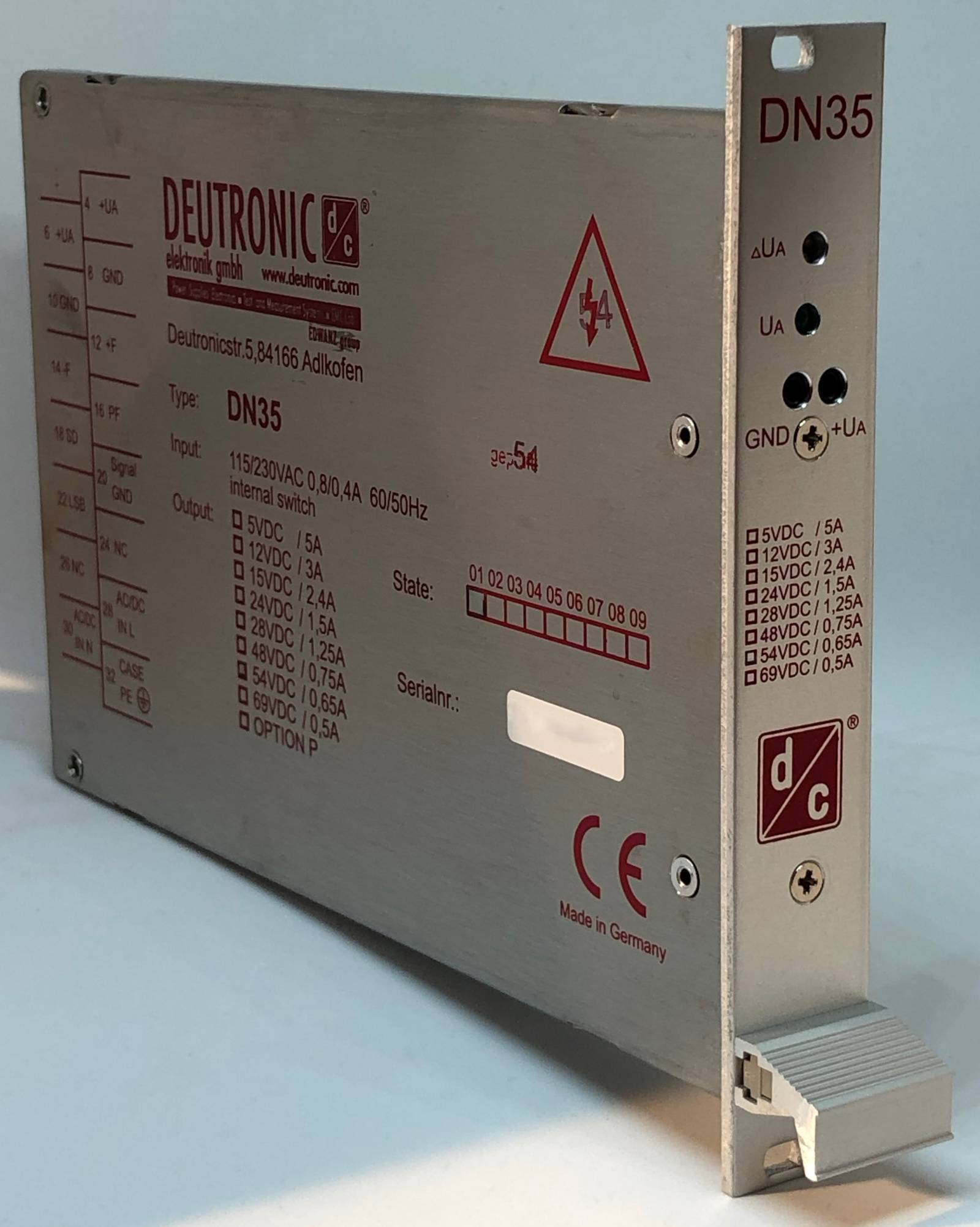 Deutronic DN35W-15/6TE 19" Netzteil-0