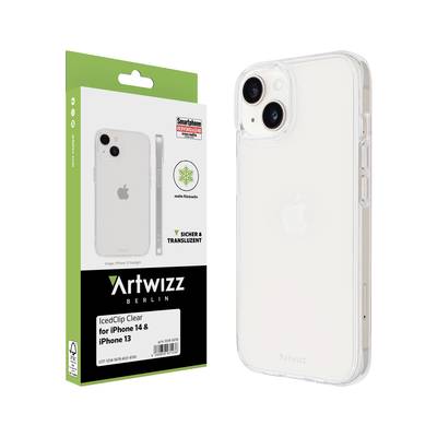 Artwizz IcedClip - Matte Schutzhülle mit transluzenter Rückseite für iPhone 14, Transluzent