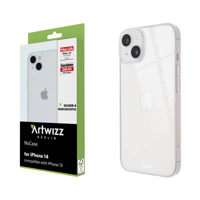 Artwizz NoCase - Ultra dünne, elastische Schutzhülle aus TPU für iPhone 14, Transparent