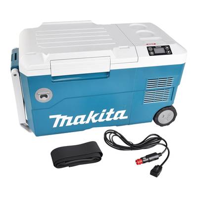 Makita Kühlbox & Heizbox EEK: E (A - G) Kompressor Türkis, Weiß 20 l -18 °C