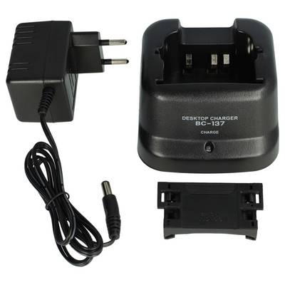 vhbw Dual-Ladegerät kompatibel mit Icom IC-T3H | IC-F4GS, IC-F4GT, IC-U82, IC-V8 Funkgerät-Akkus - Ladestation +-0