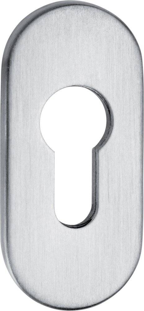 edi FORMAT Schieberosette Oval 9mm F9811 PZ Edelstahl matt gebürstet-0