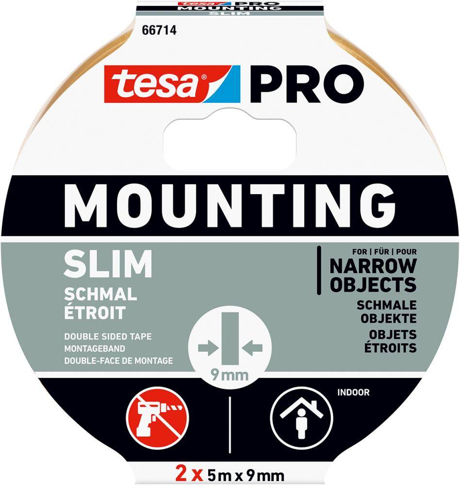 tesa Mounting PRO Schmal 2x 5m:9mm 66714-00000-00-0