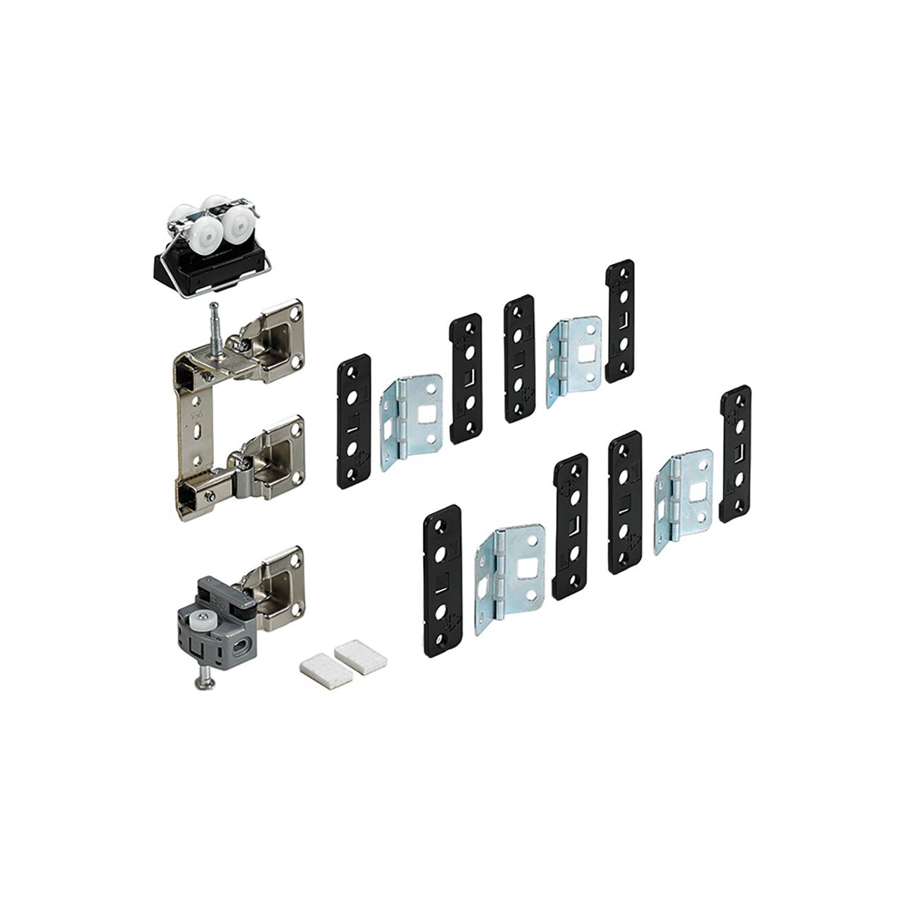 Falttürbeschläge-Set,70984,1-T.,2-Fl.