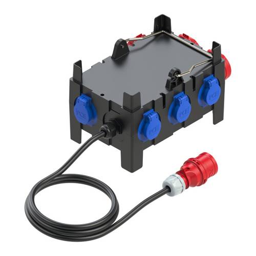 PC ELECTRIC 9130005 - Mobilverteiler "ISCHL MV" (Eingang: 1x Stecker 400V/16A/5-pol +2m Kabel | Ausgang: 3x-1
