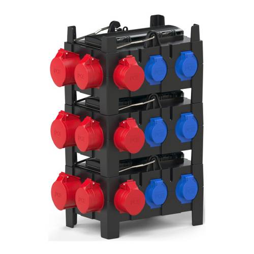 PC ELECTRIC 9130005 - Mobilverteiler "ISCHL MV" (Eingang: 1x Stecker 400V/16A/5-pol +2m Kabel | Ausgang: 3x-2
