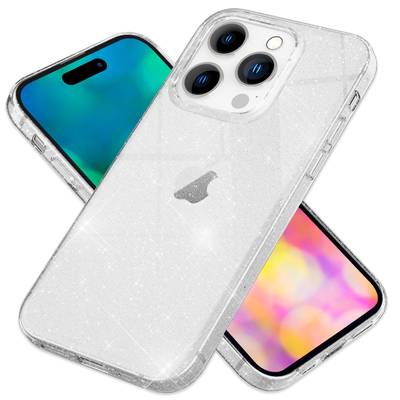 Hülle für iPhone 14 Pro - Glitzer Handyhülle Durchsichtig Anti-Gelb Glitter Case