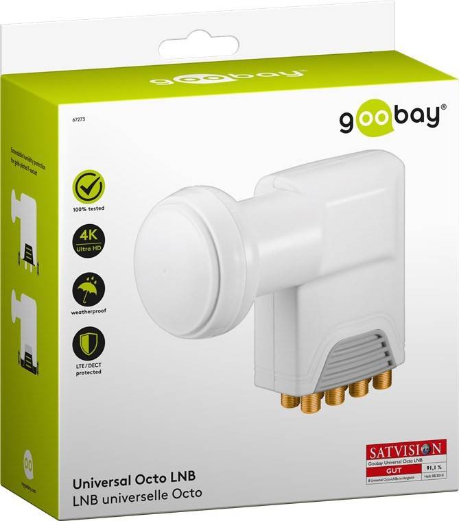 Goobay Universal Octo LNB 67273 ws/gr-3